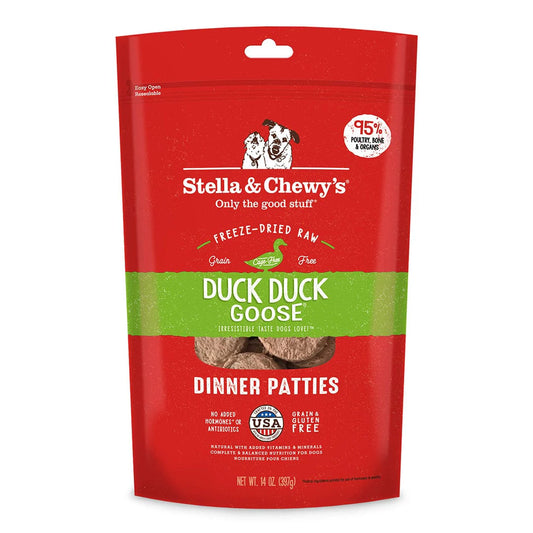 STELLA & CHEWY'S® Duck, Duck, Goose Dinner Patties Freeze-Dried Raw Dog Food 25 oz