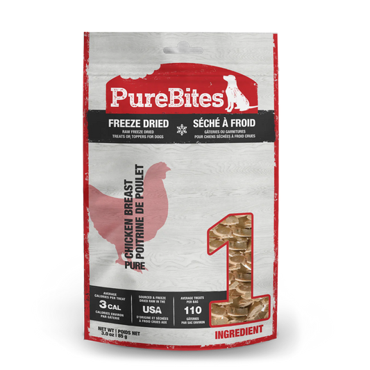 Friandise lyophilisée pour chien à base de poitrine de poulet PureBites®