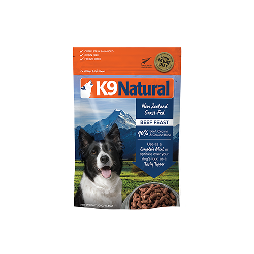 NOURRITURE LYOPHILISÉE POUR CHIENS K9 NATURAL™ BEEF FEAST