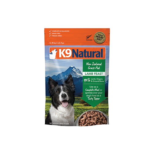 ALIMENTS LYOPHILISÉS POUR CHIENS K9 NATURAL™ LAMB FEAST