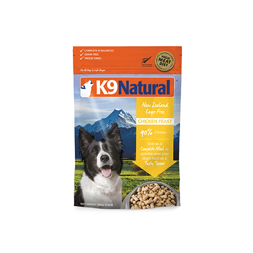 ALIMENTS LYOPHILISÉS POUR CHIENS K9 NATURAL™ CHICKEN FEAST