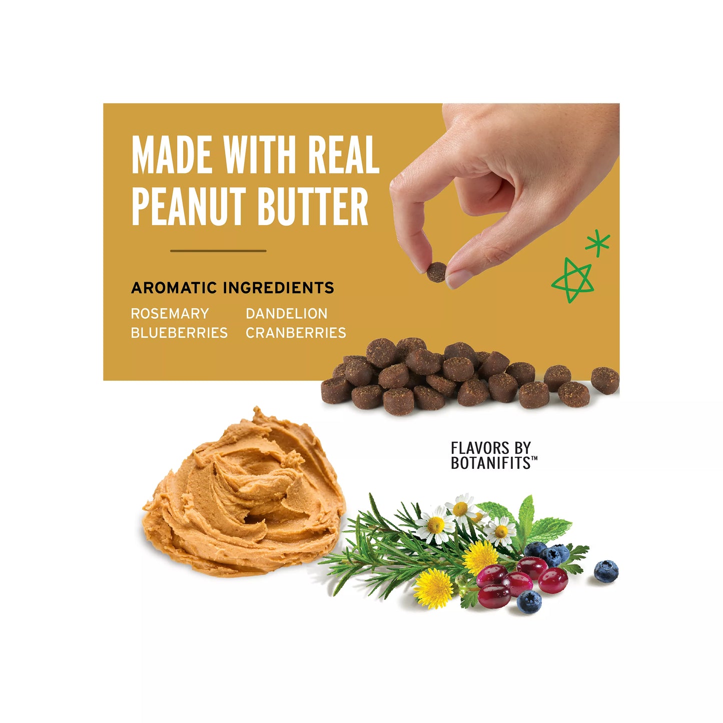 PET BOTANICS® TRAINING REWARDS™ PUPPY PEANUT BUTTER SOFT & CHEWY MINI PUPPY TREAT 4OZ