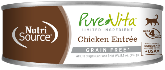 NutriSource® PureVita™ Limited Ingredient Chicken Entrée Wet Cat Food 5.5 oz