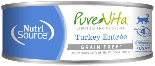 NutriSource® PureVita™ Limited Ingredient Turkey Entrée Wet Cat Food 5.5 oz