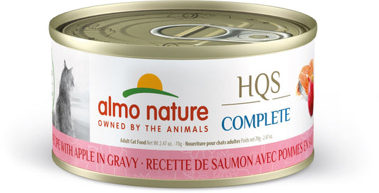 Almo Nature Hqs Complete Cat - Salmon With Apple In Gravy 2.5 oz