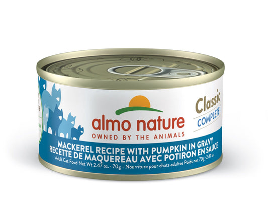 Almo Classic Complete Cat - Recette de maquereau avec citrouille en sauce 2,5 oz