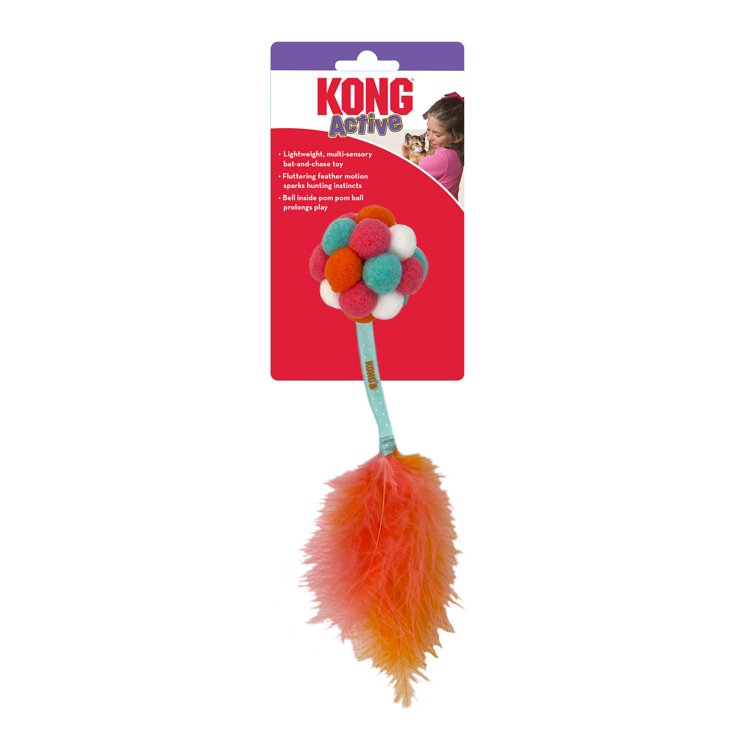 Kong® Cat Active Bubble Ball Assorted Cat Toy