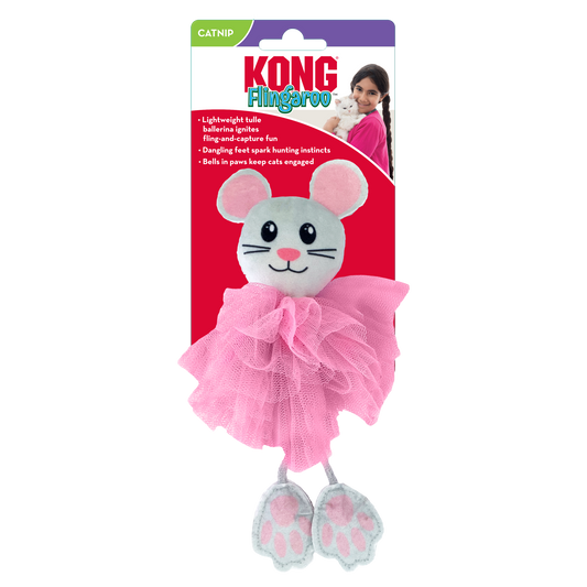 Kong® Flingaroo™ Tutu Jouet pour chat assorti