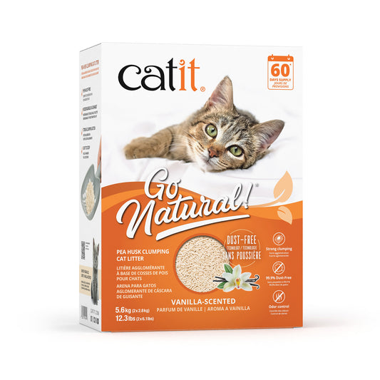 Litière agglomérante pour chat Catit Go Natural! Pea Husk 5,6 kg