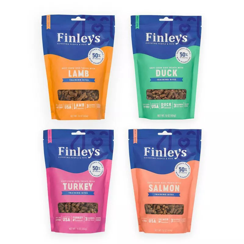 FINLEY'S SOFT CHEW TRAINING BITES DOG TREATS 16OZ