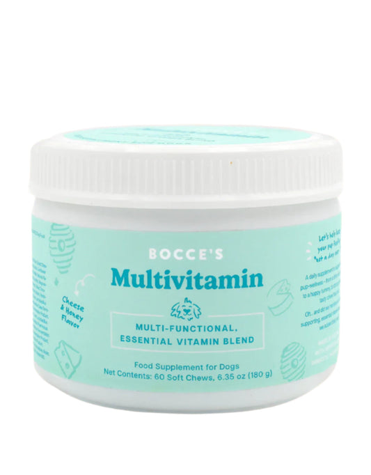 Bocce's Bakery Multivitamin Food Supplement for Dogs 60 Soft Chews (180g)