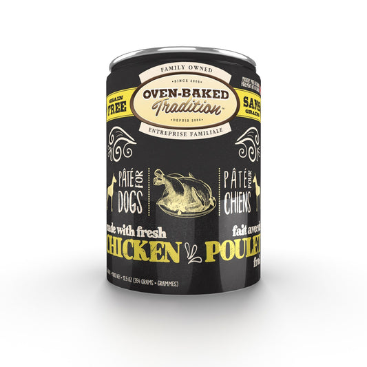 Oven-Baked Tradition Canned Dog Food, Chicken Pâté 12.5oz