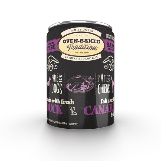 Nourriture en conserve pour chiens Oven-Baked Tradition, pâté de canard 12,5 oz