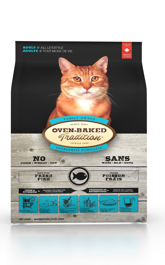 Croquettes pour chat au poisson Oven-Baked Tradition 5 lb