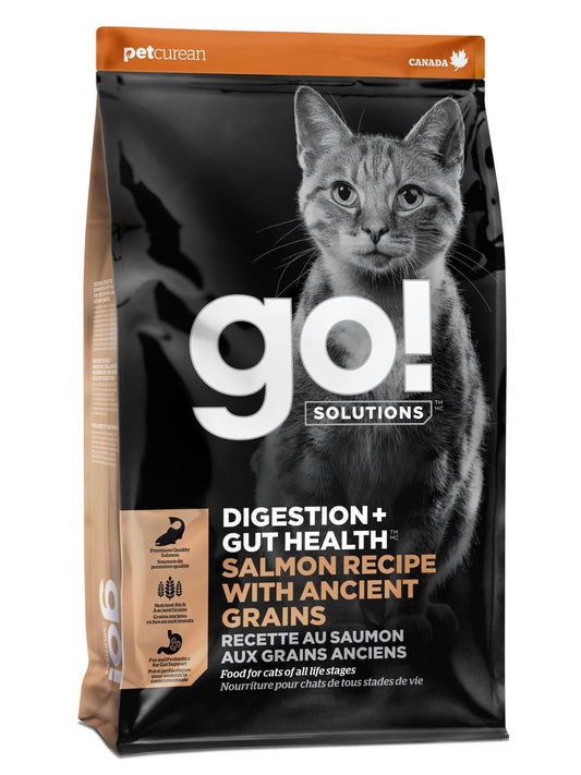 Petcurean Go! Digestion + Gut Health Salmon Recipe With Ancient Grains For Cat 3 Lbs