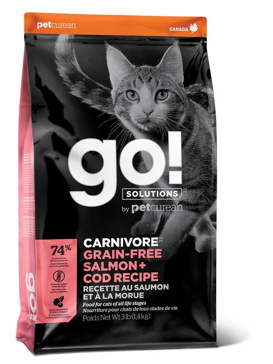 Petcurean Go! Carnivore Grain Free Salmon + Cod Recipe For Cat