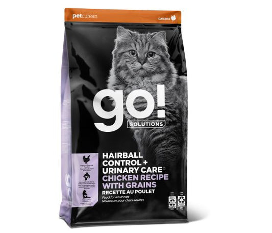 Recette de poulet avec céréales pour chat Petcurean Go! Hairball Control + Urinary Care