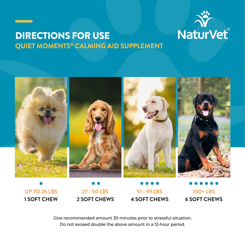 NATURVET® QUIET MOMENTS® SOFT CHEWS FOR DOGS (65 CT)