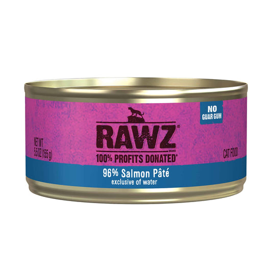 Nourriture humide pour chats RAWZ® 96 % pâté de saumon 160 g