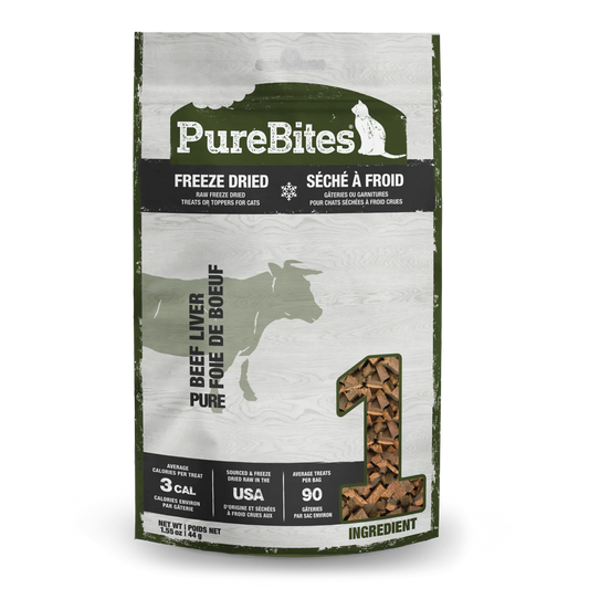 Friandise lyophilisée au foie de bœuf PureBites® pour chats 44 g