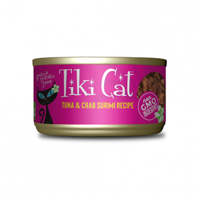 Nourriture humide pour chats Tiki Cat® Grill™ au thon et au crabe surimi, 2,8 oz