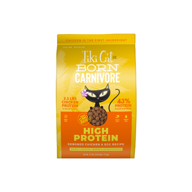 Tiki Cat® Born Carnivore® High Protein Deboned Chicken & Egg Recipe Dry Cat Food 2.8 lb