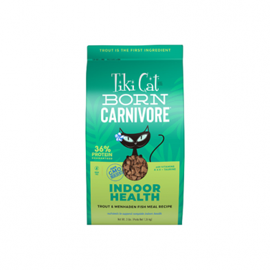 Nourriture sèche pour chats Tiki Cat® Born Carnivore® Indoor Health à base de truite et de poisson menhaden, 3 lb