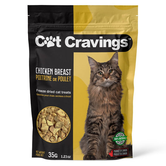 Cat Cravings ® Freeze Dried Chicken Breast 35 gm Cat Treat