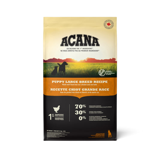 Recette pour chiots de grande race Acana pour chiens de 11,4 kg