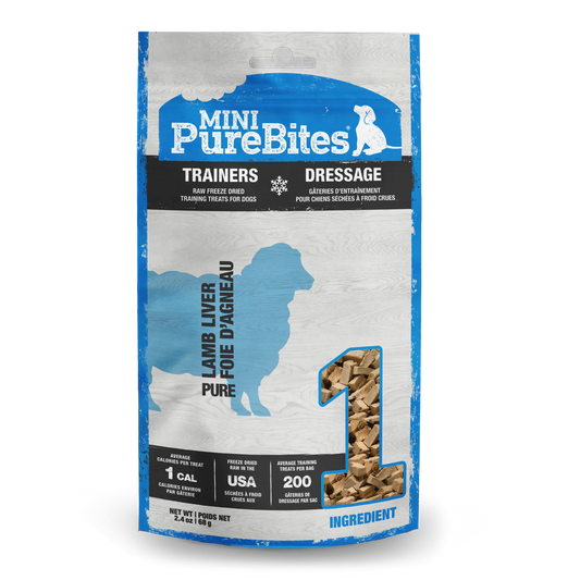 Mini-PureBites® Trainers Foie d'agneau 68 g