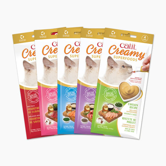 Catit Creamy Superfood Treats - 4 Pack