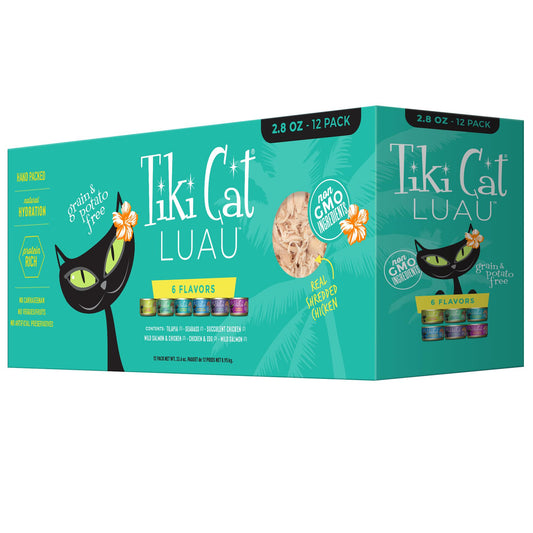 Nourriture humide pour chats Tiki Cat® Luau™ sans céréales, 12 x 2,8 oz