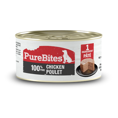 PureBites® Pates 100% Pure Chicken Wet Dog Food 2.5 oz