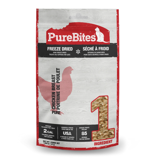 Friandise lyophilisée pour chat PureBites® à la poitrine de poulet 31 g