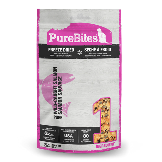 PureBites® Wild Pacific Salmon Freeze-Dried Cat Treats 26 gm