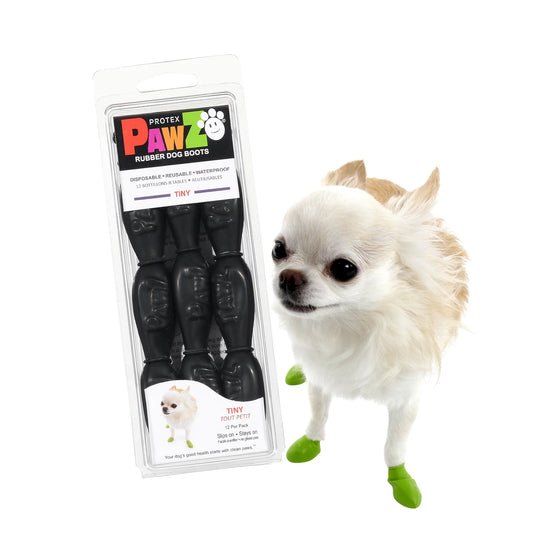 Pawz® Rubber Dog Boots Black