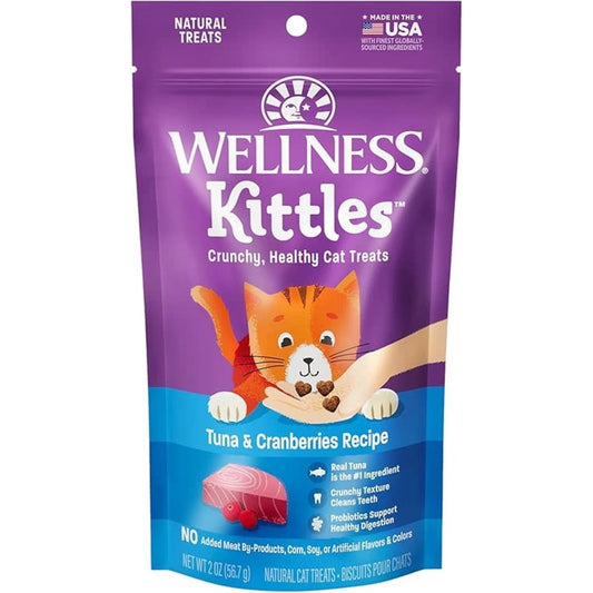 Friandise pour chat Wellness® Kittles™ sans céréales au thon et aux canneberges, 170 g