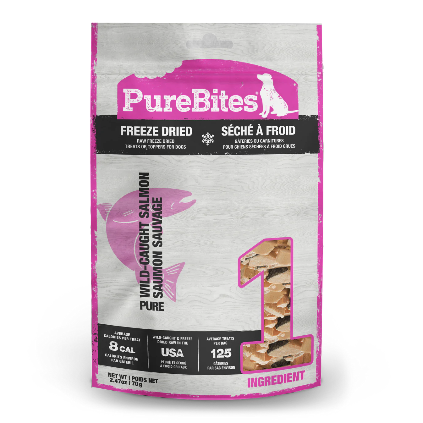 PureBites® Salmon Freeze-Dried Dog Treats 70 gm