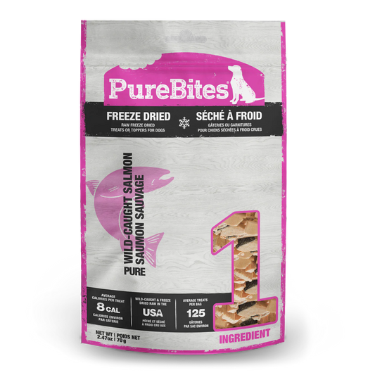 Friandises lyophilisées au saumon PureBites® pour chiens 70 g